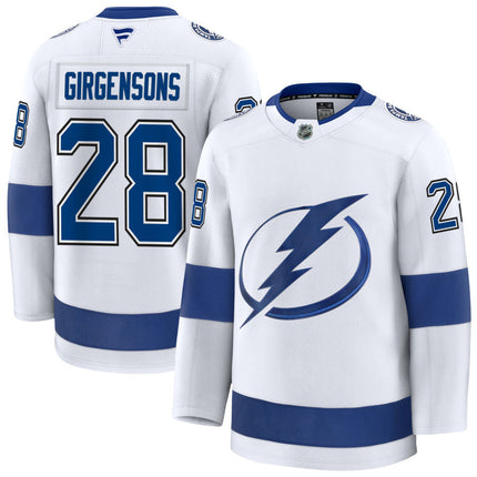 Zemgus Girgenson Tampa Bay Lightning 2025 Away Jersey - White