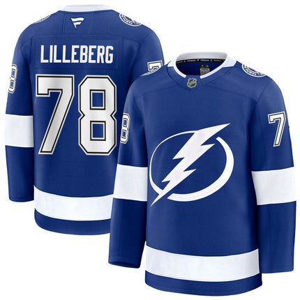 Emil Lilleberg Tampa Bay Lightning 2025 Home Jersey - Blue