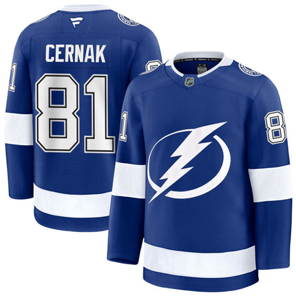 Erik Cernak Tampa Bay Lightning 2025 Home Jersey - Blue
