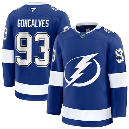 Gage Goncalves Tampa Bay Lightning 2025 Home Jersey - Blue