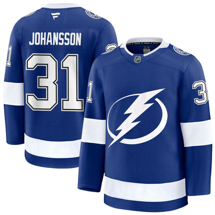 Jonas Johansson Tampa Bay Lightning 2025 Home Jersey - Blue