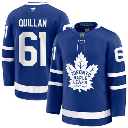 Jacob Quillan Toronto Maple Leafs 2025 Home Jersey - Blue