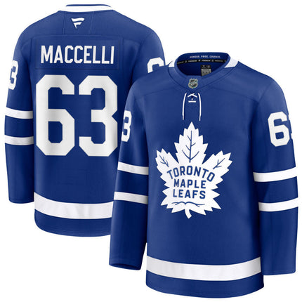 Matias Maccelli Toronto Maple Leafs 2025 Home Jersey - Blue