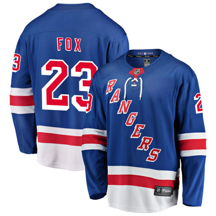 Adam Fox New York Rangers 2025 Home Jersey - Royal