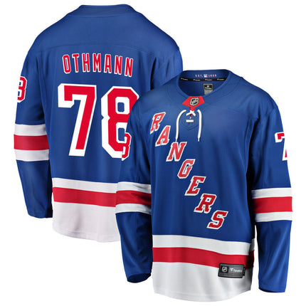Brennan Othmann New York Rangers 2025 Home Jersey - Royal