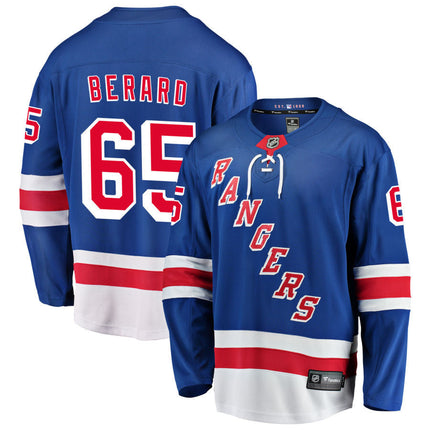 Brett Berard New York Rangers 2025 Home Jersey - Royal