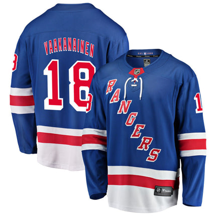 Urho Vaakanainen New York Rangers 2025 Home Jersey - Royal