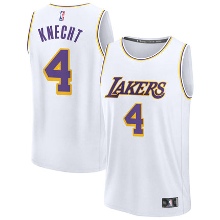 Dalton Knecht Los Angeles Lakers 2025 Association Edition Jersey - White