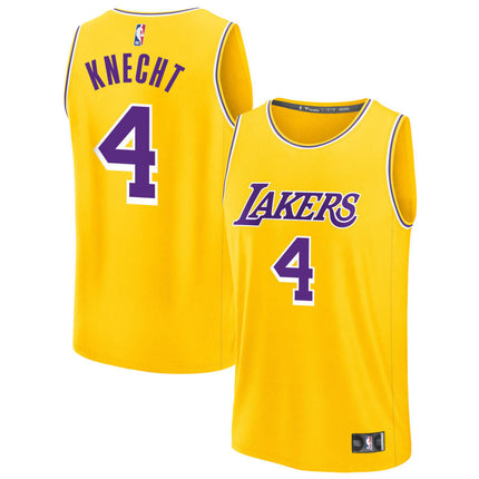 Dalton Knecht Los Angeles Lakers 2025 Icon Jersey - Gold