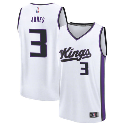 Issac Jones Sacramento Kings 2025 Fast Break Association Edition Jersey - White