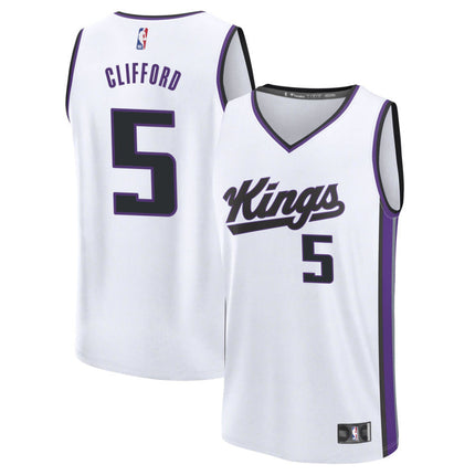 Nique Clifford Sacramento Kings 2025 Fast Break Association Edition Jersey - White