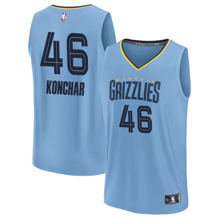 John Konchar Memphis Grizzlies 2025 Fast Break Statement Edition Jersey - Light Blue