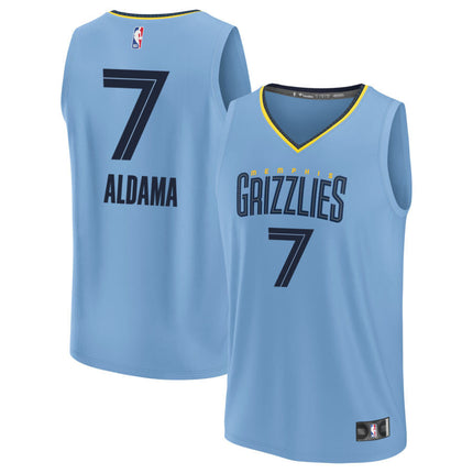 Santi Aldama Memphis Grizzlies 2025 Fast Break Statement Edition Jersey - Light Blue