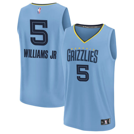 Vince Williams Jr Memphis Grizzlies 2025 Fast Break Statement Edition Jersey - Light Blue