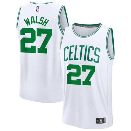 Jordan Walsh Boston Celtics 2025 Fast Break Association Edition Jersey - White