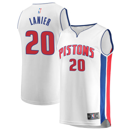 Chaz Lanier Detroit Pistons 2025 Fast Break Association Edition Jersey - White