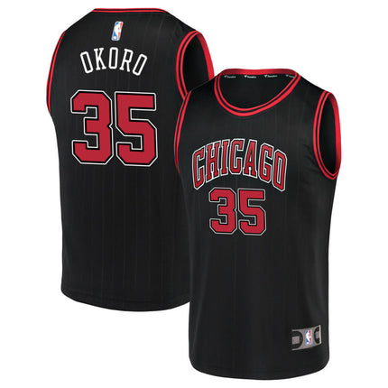 Isaac Okoro Chicago Bulls 2025 Statement Edition Jersey - Black