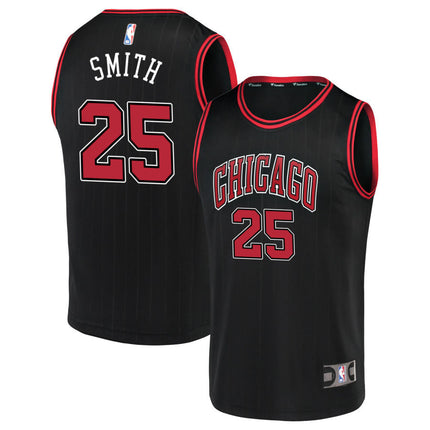 Jalen Smith Chicago Bulls 2025 Statement Edition Jersey - Black