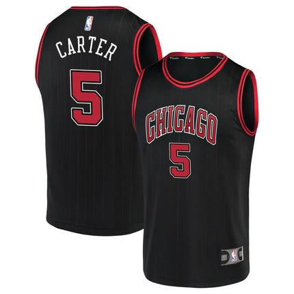 Jevon Carter Chicago Bulls 2025 Statement Edition Jersey - Black