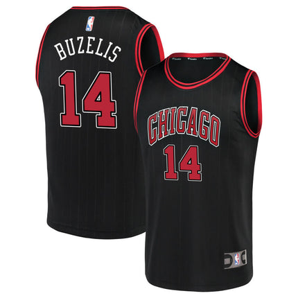 Matas Buzelis Chicago Bulls 2025 Statement Edition Jersey - Black