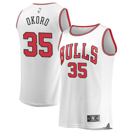 Isaac Okoro Chicago Bulls 2025 Association Edition Jersey - White