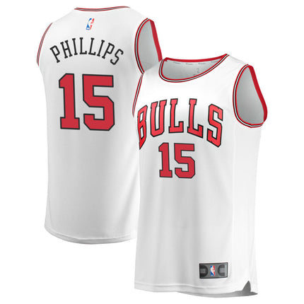 Julian Phillips Chicago Bulls 2025 Association Edition Jersey - White