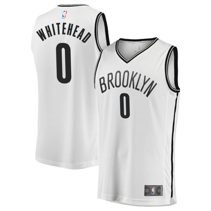 Dariq Whitehead Brooklyn Nets 2025 Fast Break Association Edition Jersey - White