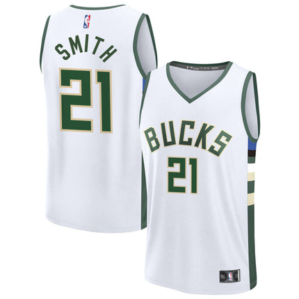Gary Trent Jr Milwaukee Bucks 2025 Fast Break Association Edition Jersey - White