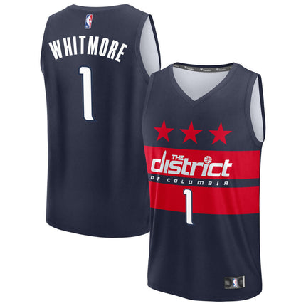 Cam Whitmore Washington Wizards 2025 Fast Break Statement Edition Jersey - Navy