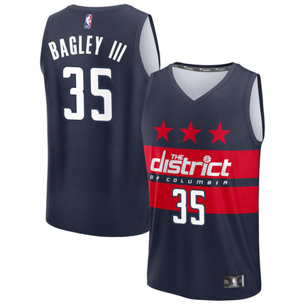Marvin Bagley III Washington Wizards 2025 Fast Break Statement Edition Jersey - Navy