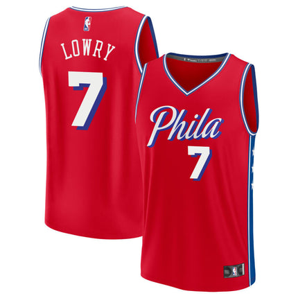 Kyle Lowry Philadelphia 76ers 2025 Fast Break Statement Edition Jersey - Red