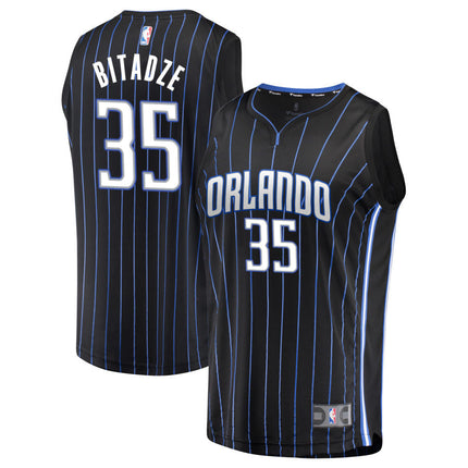 Goga Bitadze Orlando Magic 2025 Fast Break Icon Edition Jersey - Black