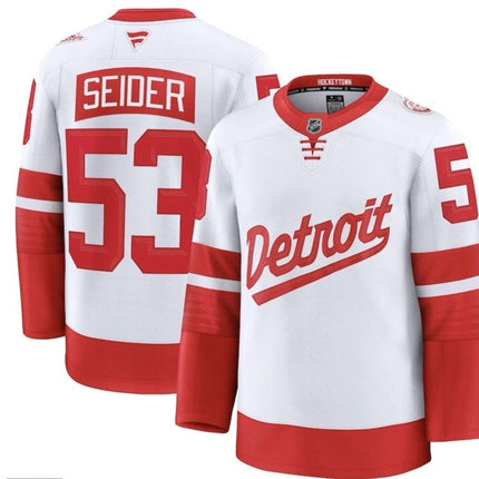 Moritz Seider Detroit Red Wings 2025 Stadium Series Premium Jersey - White