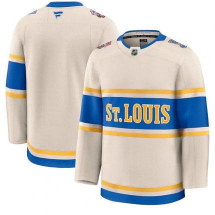 St. Louis Blues 2025 Winter Classic Premium Jersey - Beige