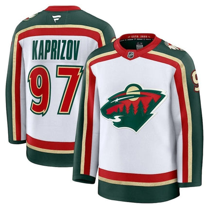 Kirill Kaprizov Minnesota Wild 2025 Stitched Limited Jersey - White