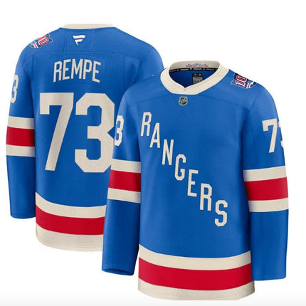 Matt Rempe New York Rangers 2025 Stitched Limited Jersey - Blue