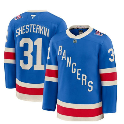 Igor Shesterkin New York Rangers 2025 Stitched Limited Jersey - Blue