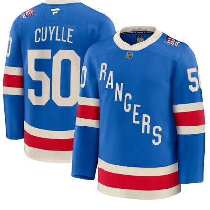 Will Cuylle New York Rangers 2025 Stitched Limited Jersey - Blue