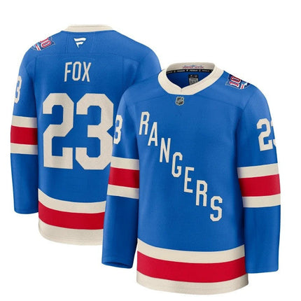Adam Fox New York Rangers 2025 Stitched Limited Jersey - Blue