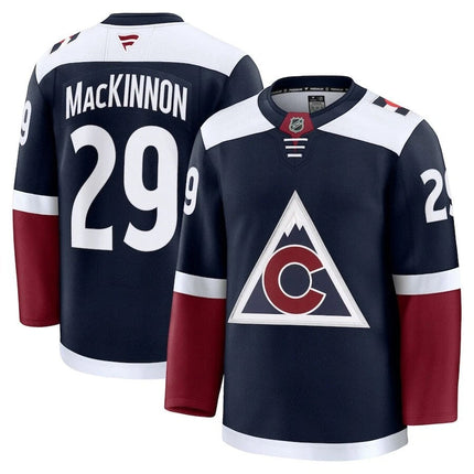 Nathan MacKinnon Colorado Avalanche 2025 Alternate Premium Jersey - Navy