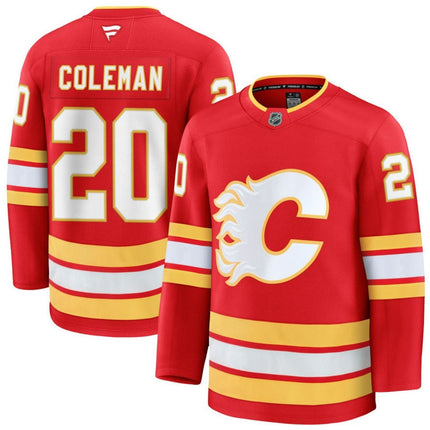 Blake Coleman Calgary Flames 2025 Home Premium Jersey - Red