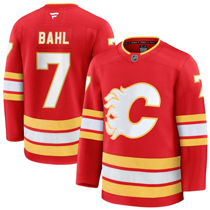 Kevin Bahl Calgary Flames 2025 Home Premium Jersey - Red
