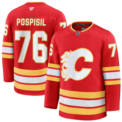 Martin Pospisil Calgary Flames 2025 Home Premium Jersey - Red