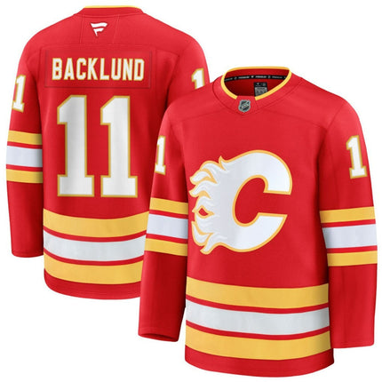 Mikael Backlund Calgary Flames 2025 Home Premium Jersey - Red
