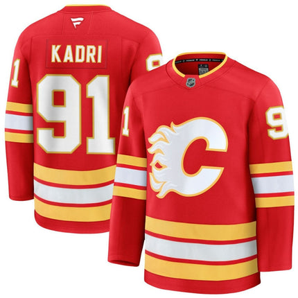 Nazem Kadri Calgary Flames 2025 Home Premium Jersey - Red