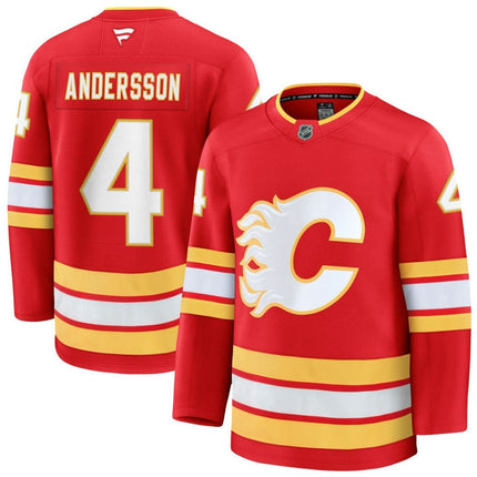 Rasmus Andersson Calgary Flames 2025 Home Premium Jersey - Red