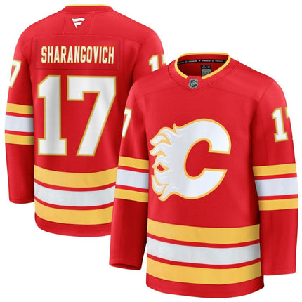 Yegor Sharangovich Calgary Flames 2025 Home Premium Jersey - Red