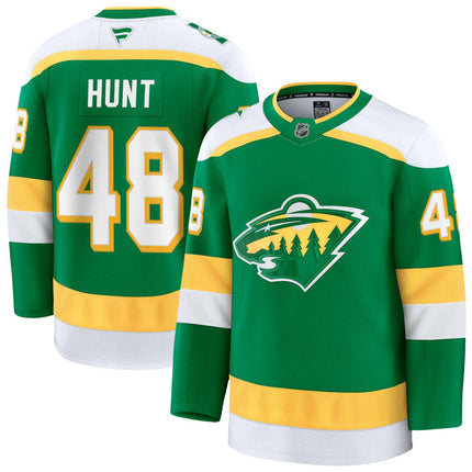 Daemon Hunt Minnesota Wild 2025 Alternate Premium Jersey - Green