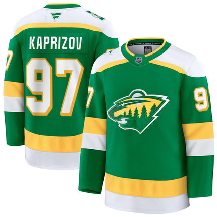 Kirill Kaprizov Minnesota Wild 2025 Alternate Premium Jersey - Green
