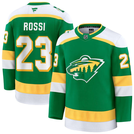 Marco Rossi Minnesota Wild 2025 Alternate Premium Jersey - Green
